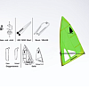Комплект Виндсерфинга Starboard Windsurfer Rig Set 5.7 Green/Red