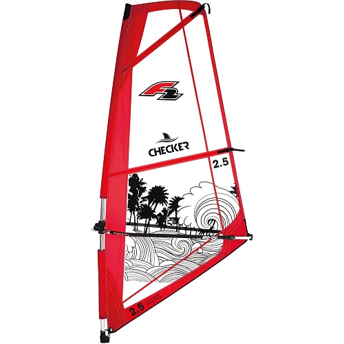Комплект Виндсерфинга F2 Checker Kid Complete Rigg red